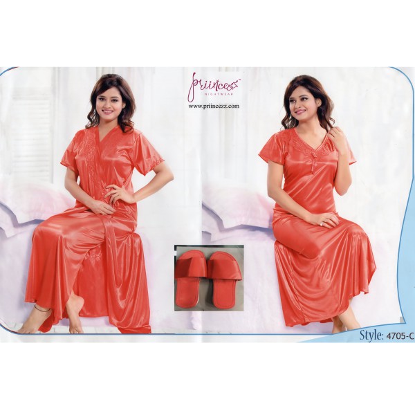 Fashionable Two Part Nighty-4705 C