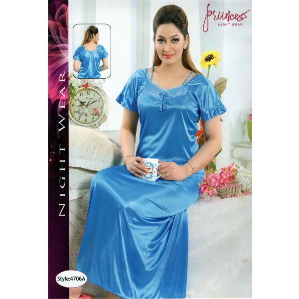 Fashionable One Part Night Dress-4706 A