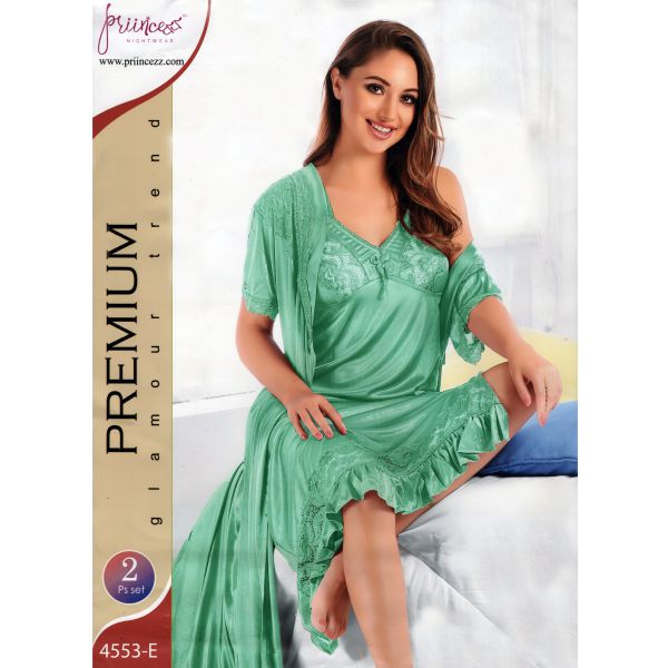 Fashionable Two Part Nighty-4553 E